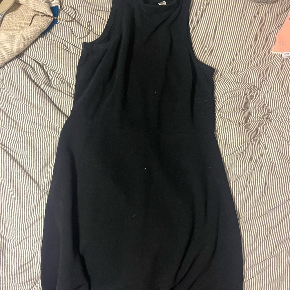 Old navy plain black skater dress